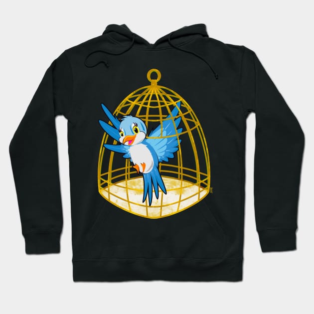 Blue parakeet Hoodie by Chillateez 